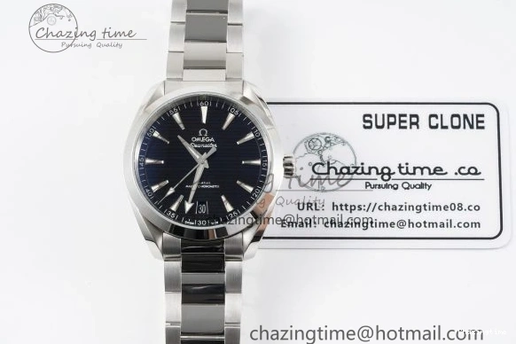 1222 MultiPurpose Aqua Terra 150M SS JQK 1:1 Best Edition Black Dial SS Hand on SS Bracelet A 7833